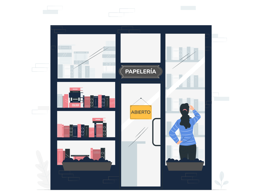 Escaparate de Papelería Paqui